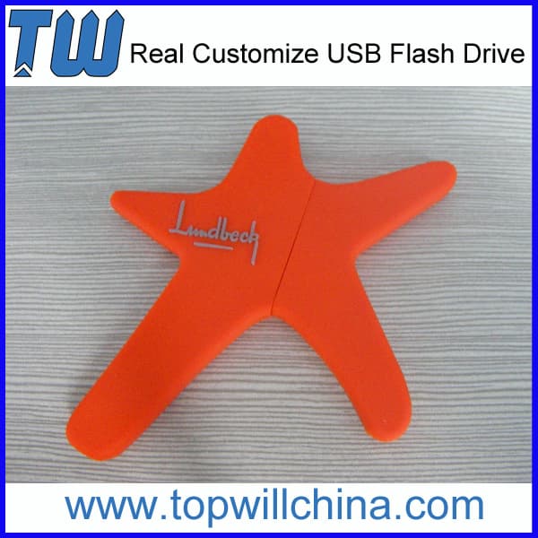 Company Unique PVC 16GB Usb Flash Drive Free Design